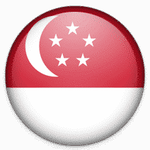 Drapeau Carte d'arrivée Singapour